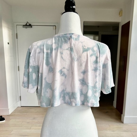 ✨Upcycled | Aritzia Babaton Tie-Dye Crew Neck Relaxed Crop Top | Small - Picture 5 of 12